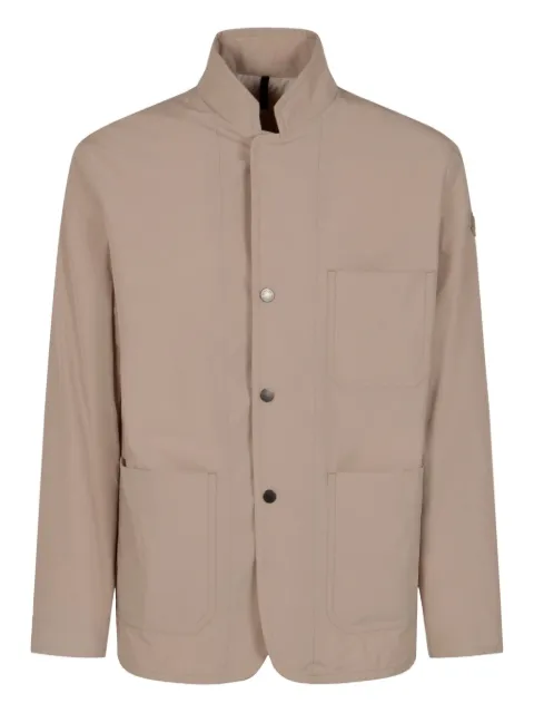 Moncler logo-patch shirt jacket