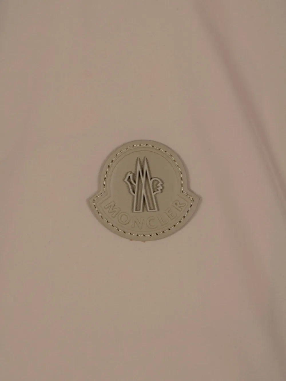 Moncler Shirtjack met logopatch Beige