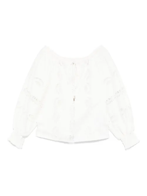 LIU JO blouse à broderies - Blanc - LIU JO - Modalova