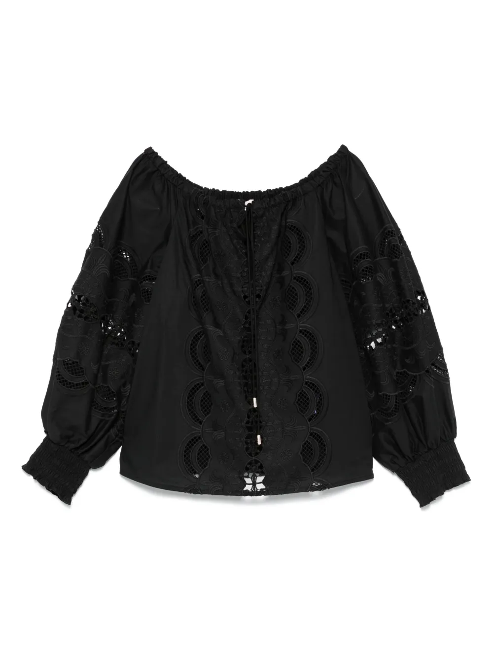 LIU JO Blouse met borduurwerk Zwart