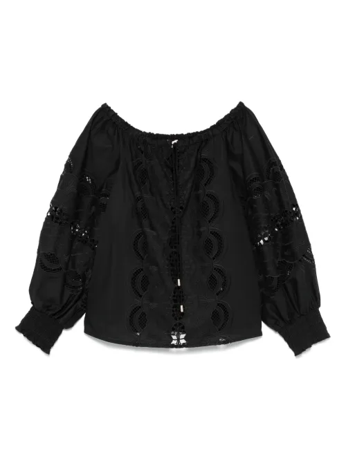LIU JO blouse à broderies - Noir - LIU JO - Modalova