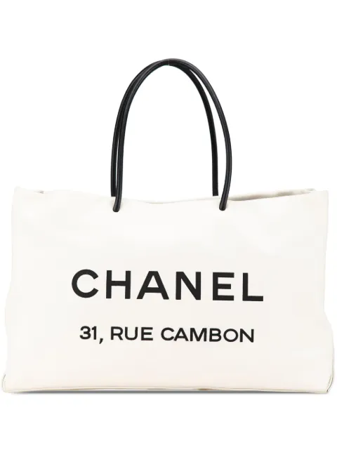 CHANEL Pre-Owned 2008-2009 Large Calfskin Essential 31 Rue Cambon Shopping tote bag