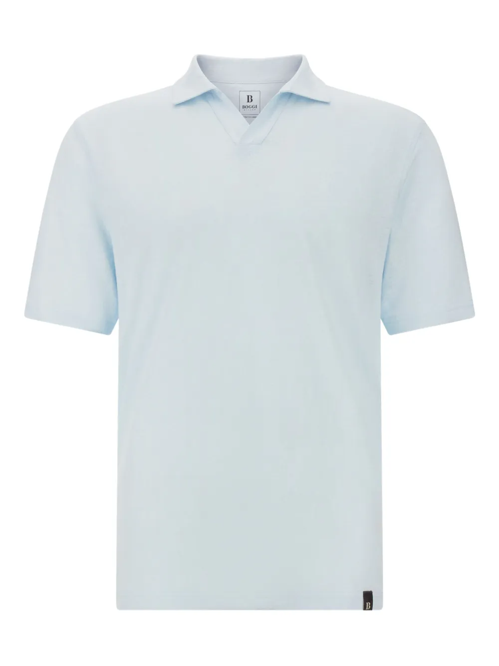 Boggi Milano playera tipo polo con efecto melange | azul | Image 1
