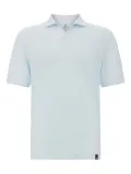 Boggi Milano mélange-effect polo shirt - Blue