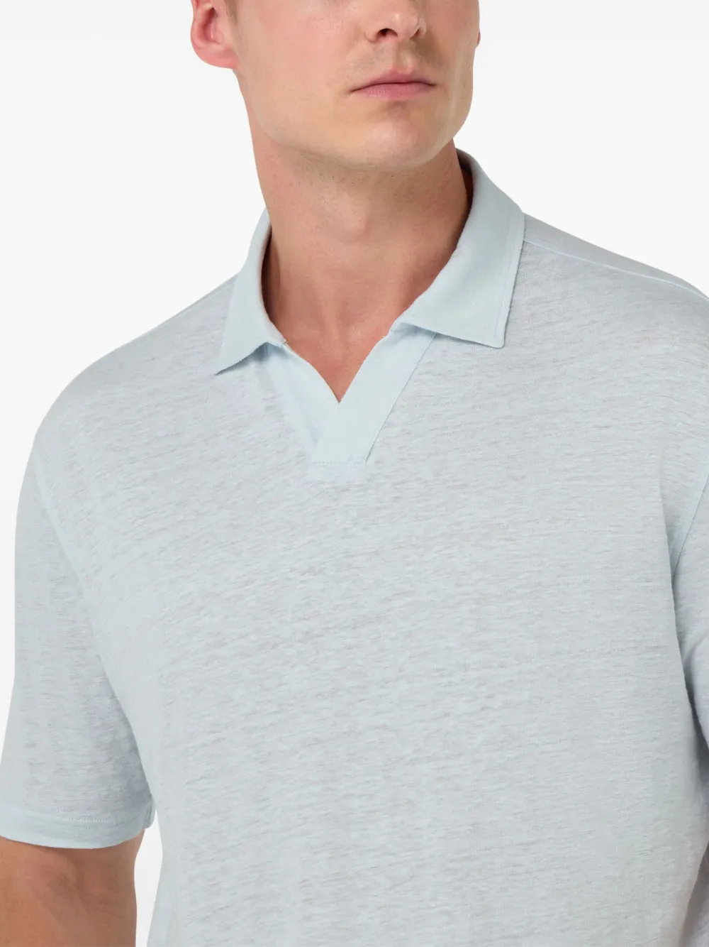 Boggi Milano Poloshirt met gemêleerd effect Blauw
