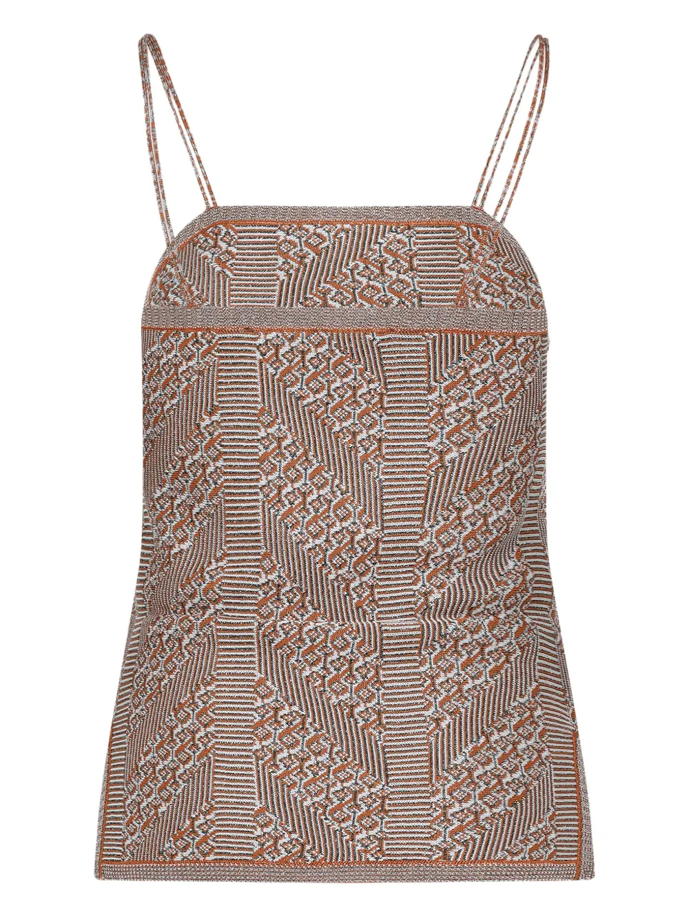 Valentino Garavani Top met abstracte print Beige