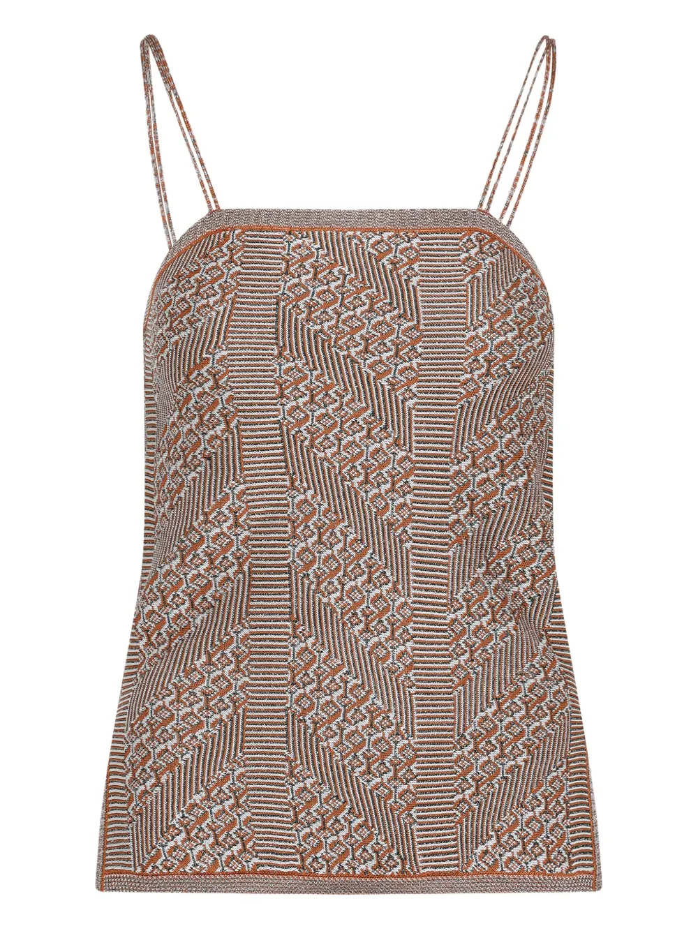 Valentino Garavani Top met abstracte print Beige