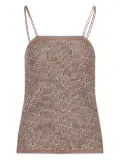 Valentino Garavani abstract-print top - Neutrals
