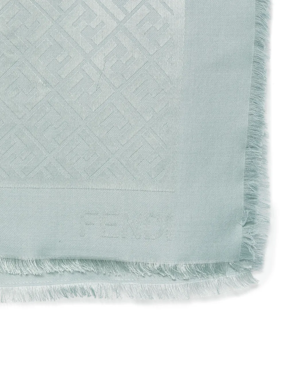 FENDI Sjaal met FF logo - Groen