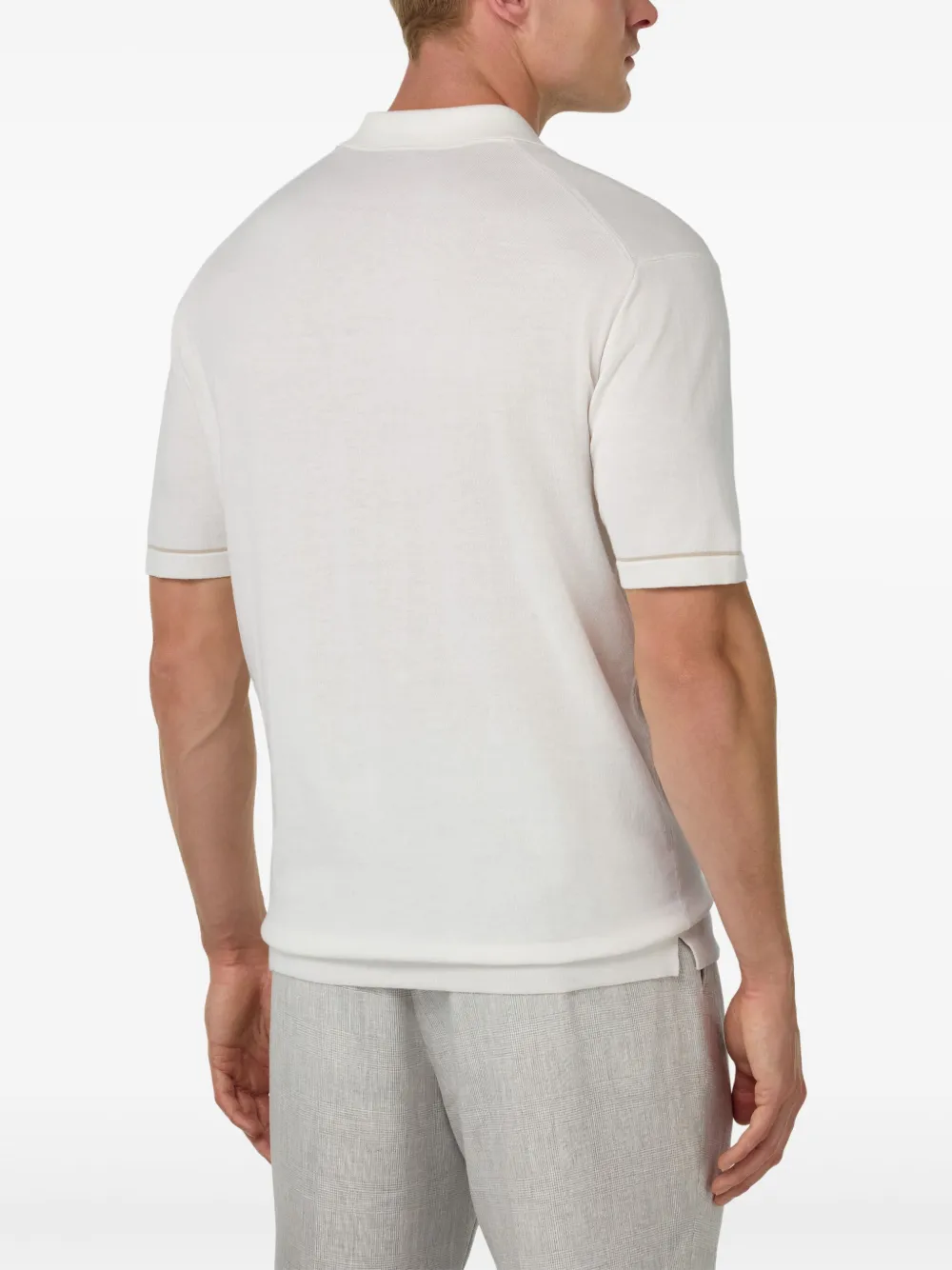 Boggi Milano Katoenen poloshirt Wit