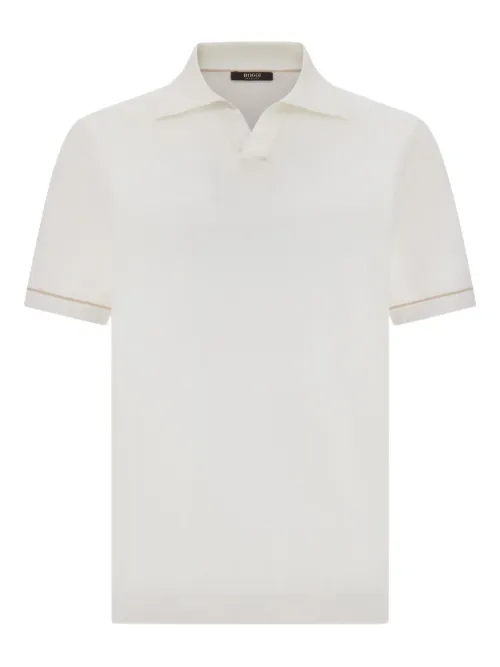 Boggi Milano polo en coton - Blanc - Boggi Milano - Modalova