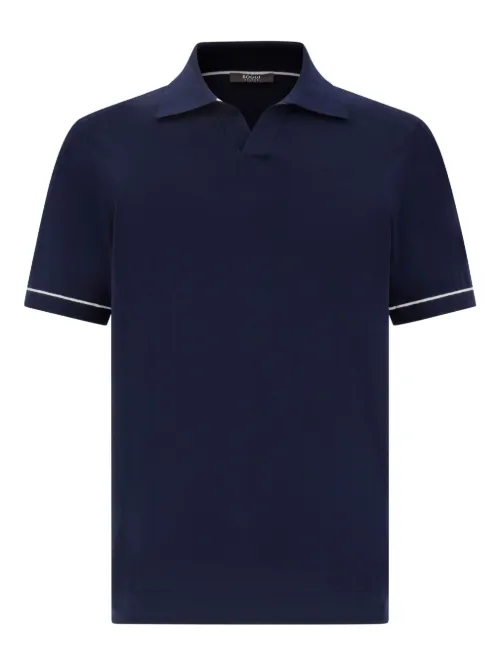 Polo fin en coton - Boggi Milano - Modalova