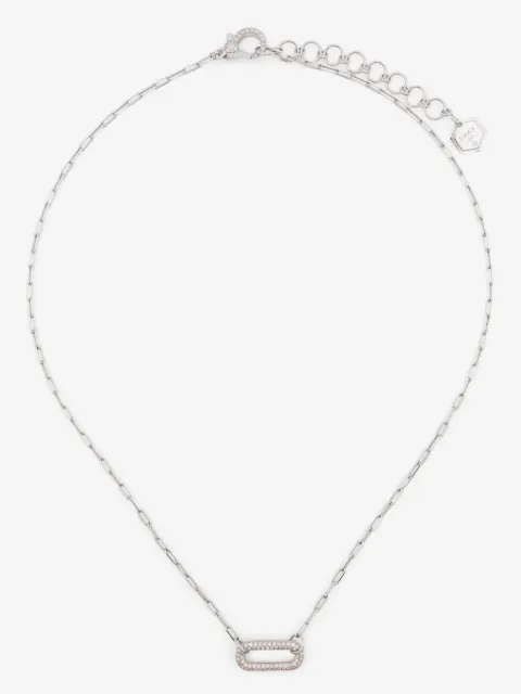 SHAY 18K white gold pendant diamond necklace
