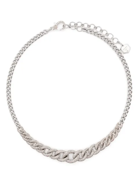 SHAY 18K white gold chain diamond necklace