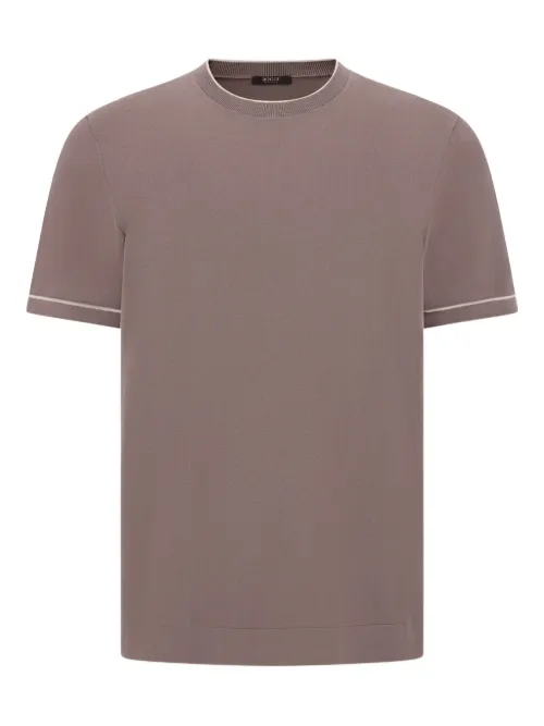 T-shirt en maille fine - Boggi Milano - Modalova