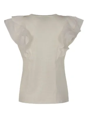 Tシャツ・カットソー ZIMMERMANN TOPS ZIMMERMANN Printed linen-jersey T-shirt | THE OUTNET