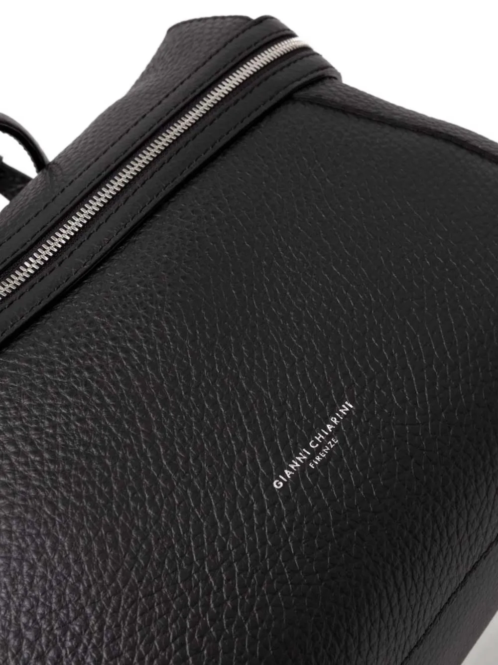 GIANNI CHIARINI Leren crossbodytas met textuur Zwart