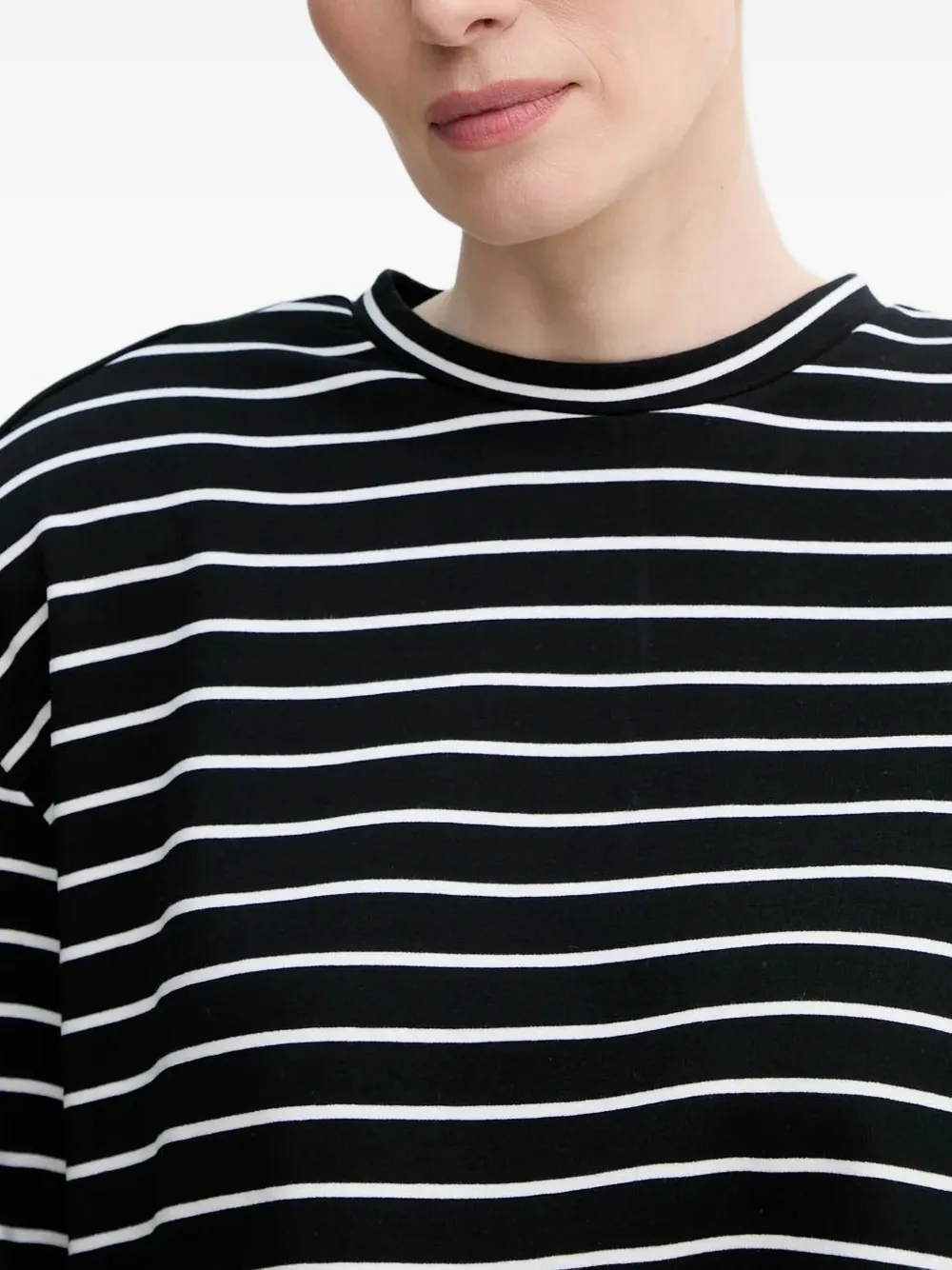 Gestuz striped long-sleeve top Zwart