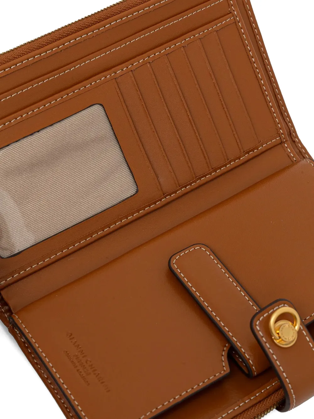 GIANNI CHIARINI Leren portemonnee Bruin