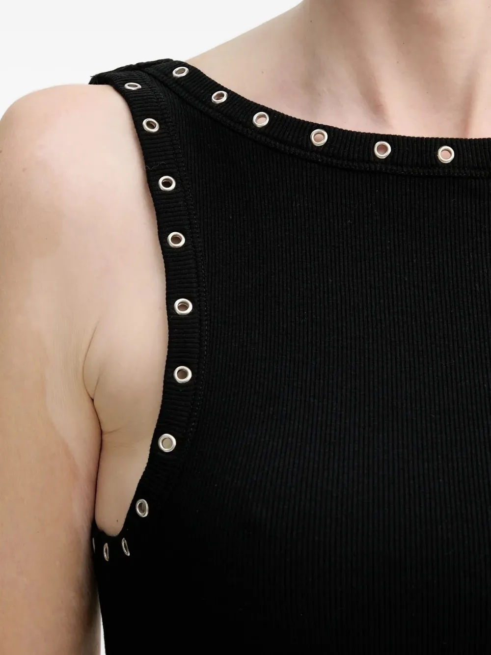 Gestuz Midi-jurk verfraaid met ringlets Zwart