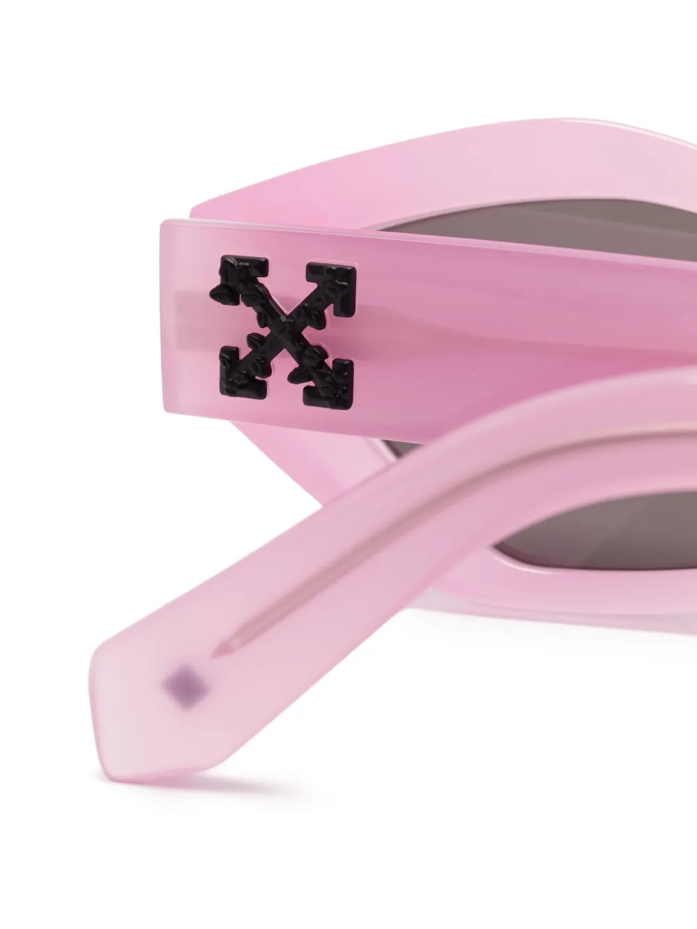 Shop Off-white Eyewear Geometric-frame Sunglasses In Pink