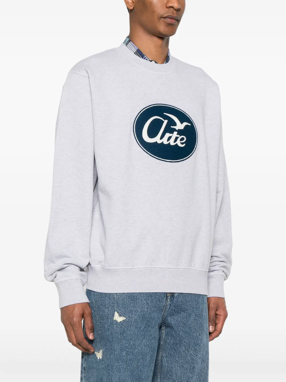 Arte Antwerp Sweater met logo Grijs
