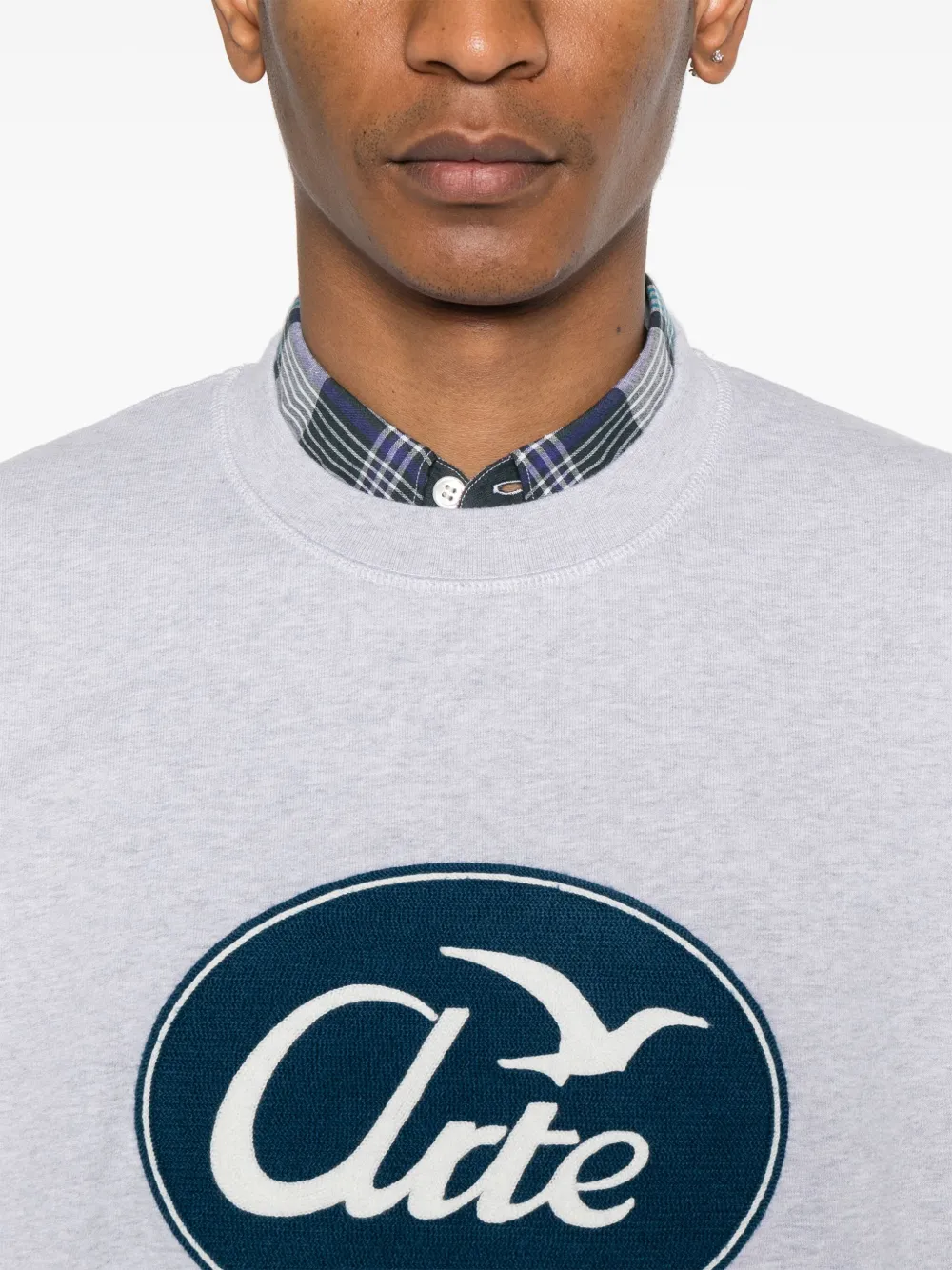 Arte Antwerp Sweater met logo Grijs