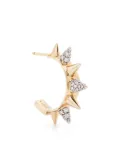 Rainbow K 18K yellow gold Peak diamond hoop earring
