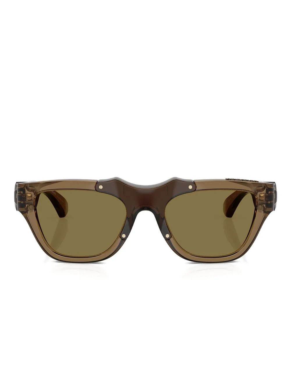 Burberry Eyewear Geometric-frame Sunglasses In Brown
