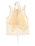 Low Classic semi-sheer top - Neutrals