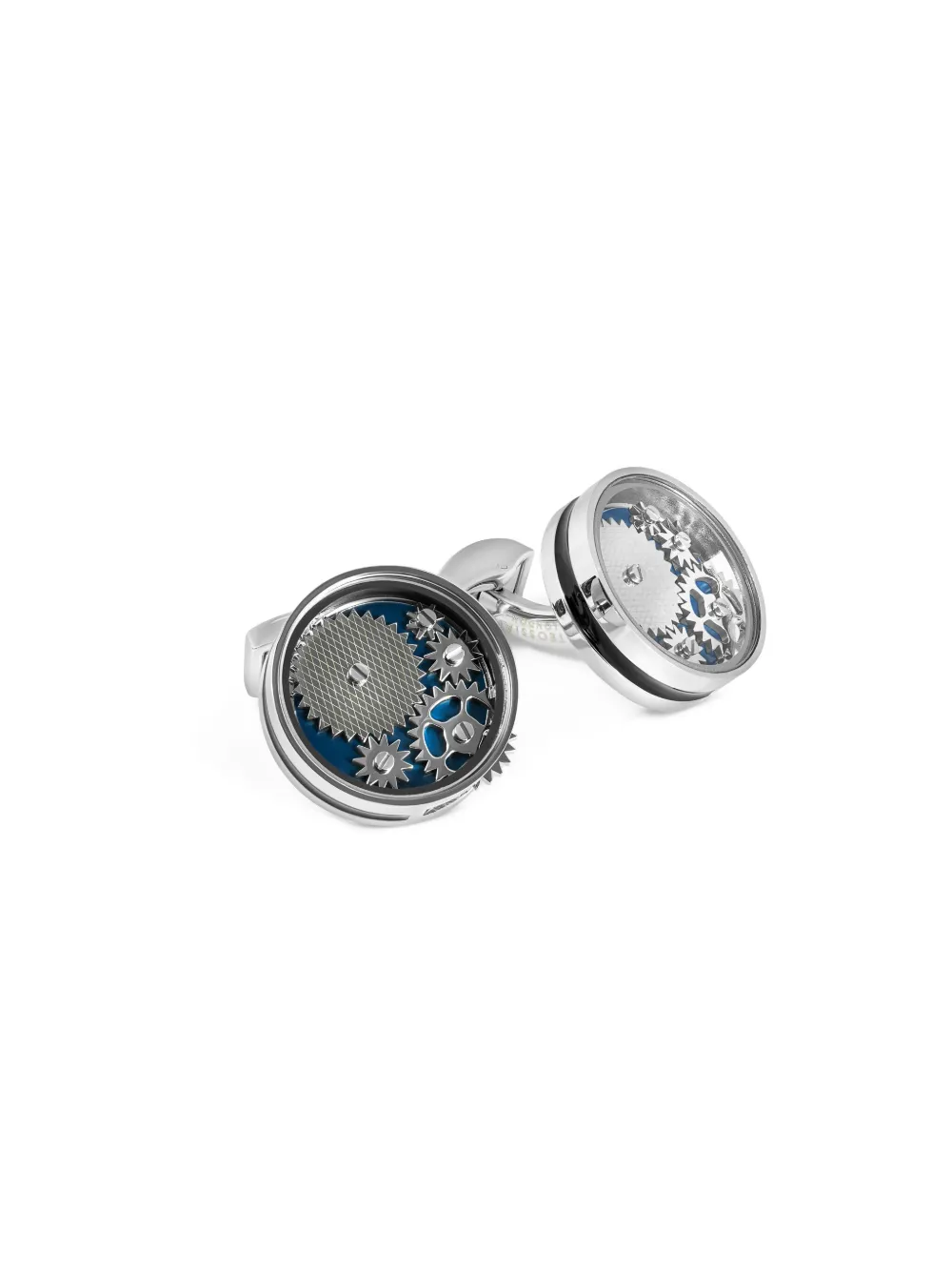Tateossian Carousel Gear Cufflinks In Silver