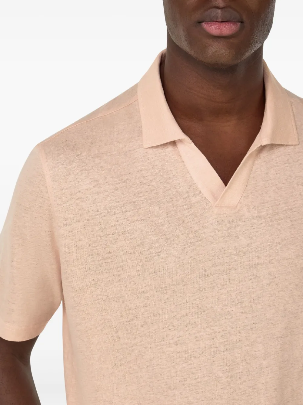 Boggi Milano Poloshirt met gemêleerd effect Roze
