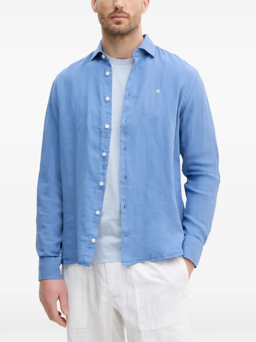 Hackett camisa con logo bordado | azul | Image 1