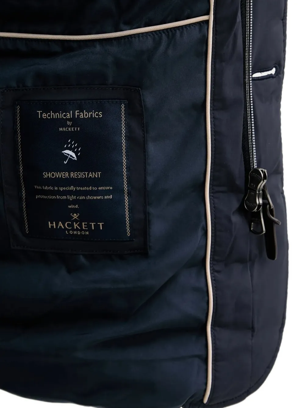 Hackett quilted button-fastening jacket Blauw