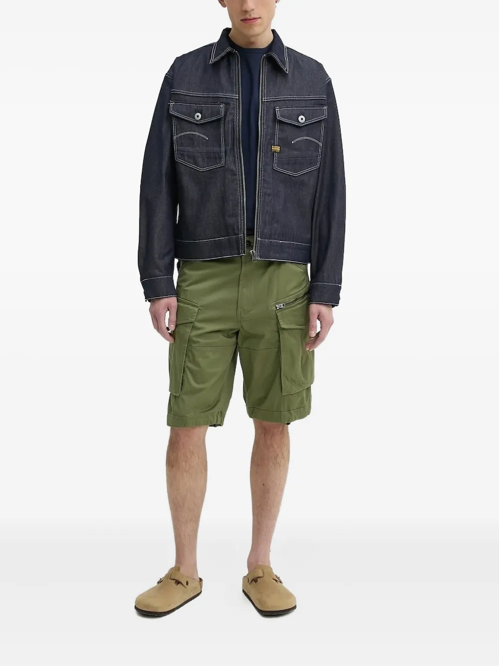 G-Star RAW Denim jack Blauw