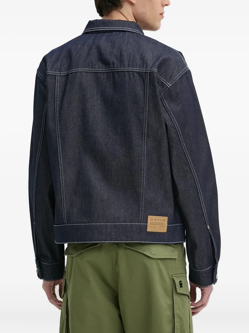 G-Star RAW Denim jack Blauw