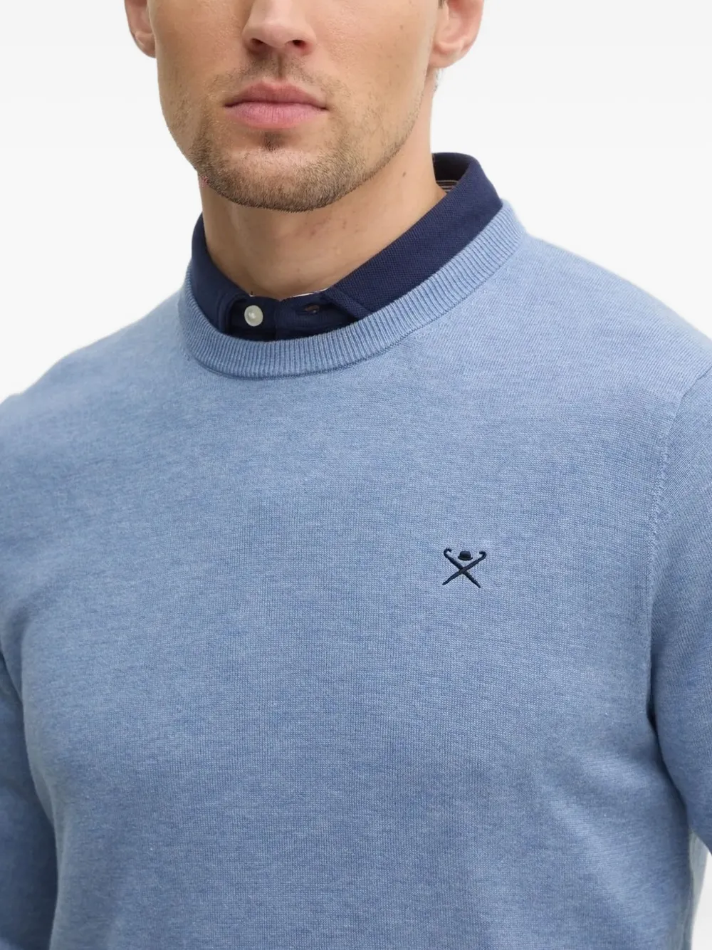 Hackett Trui met ronde hals Blauw