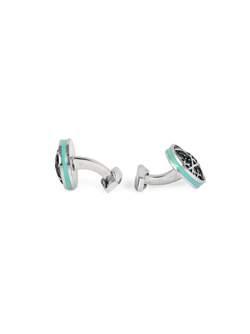 Tateossian Geometrische manchetknopen Zilver
