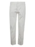 Incotex logo-patch trousers - White