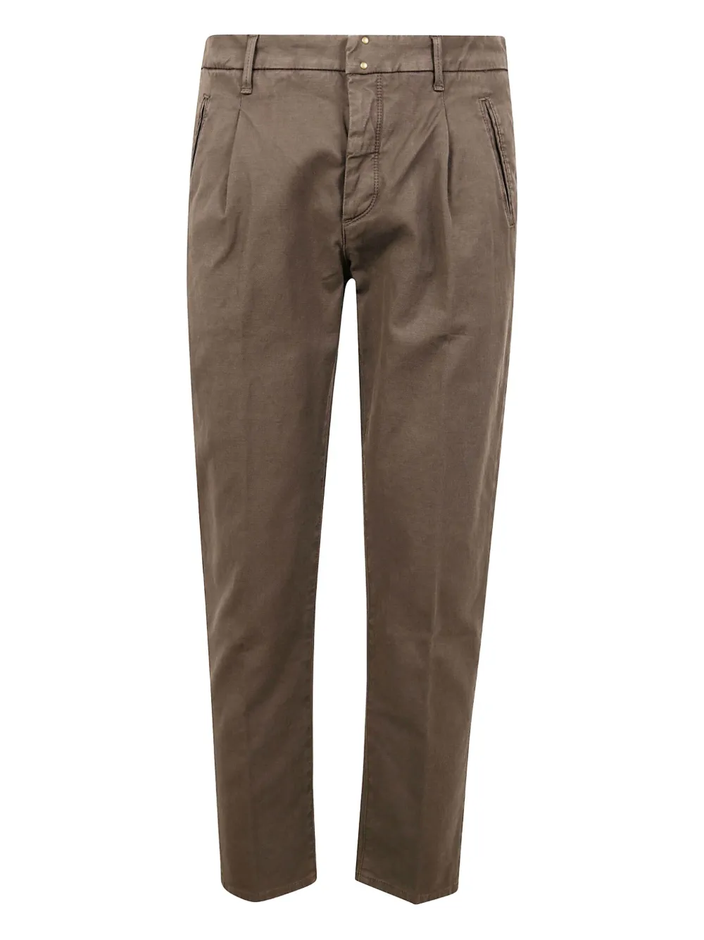 Incotex logo-patch trousers | Brown | Image 1