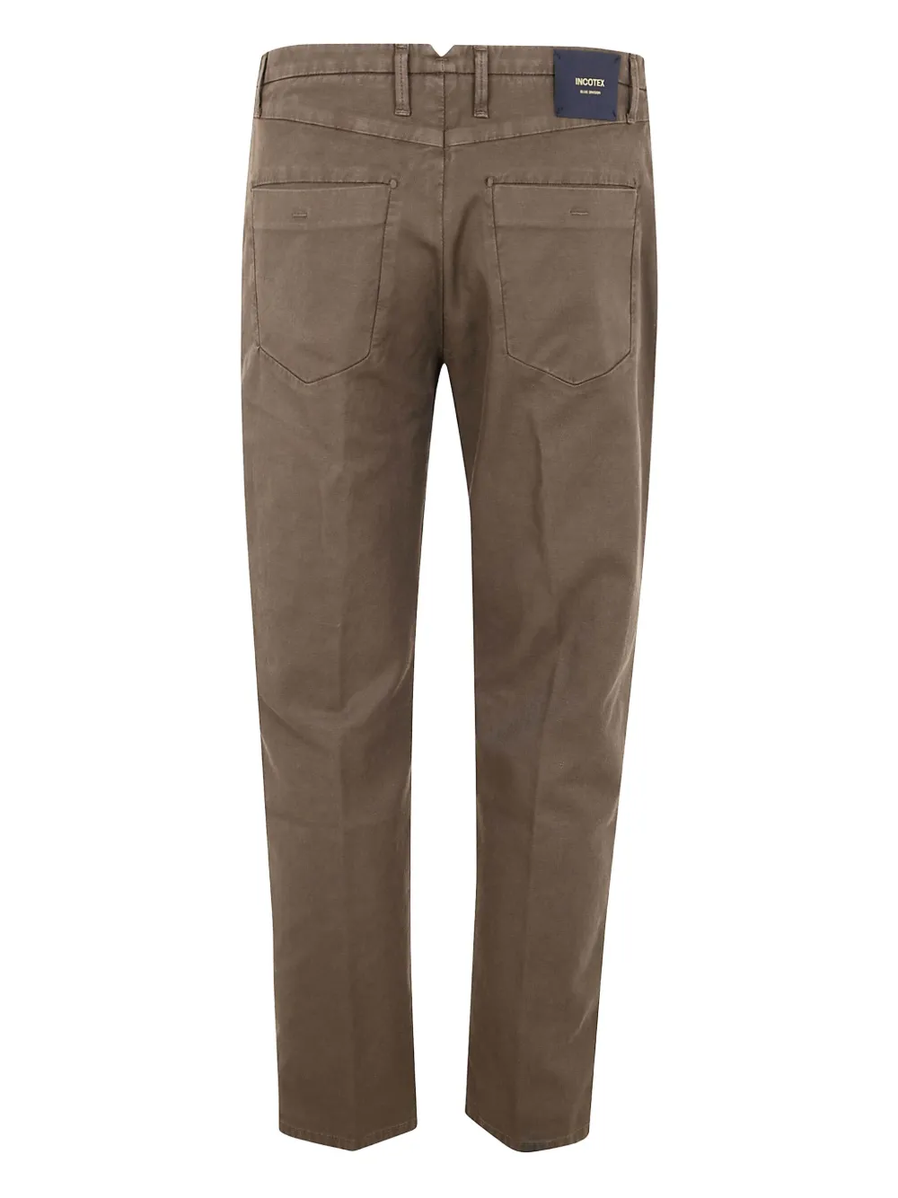 Incotex Broek met logopatch - Bruin