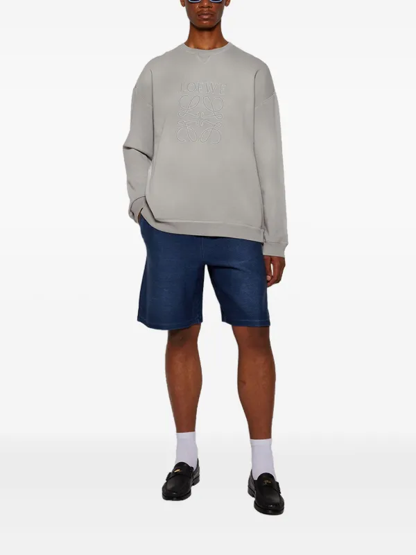 LOEWE ロゴパッチ ショートパンツ | ブルー | FARFETCH JP