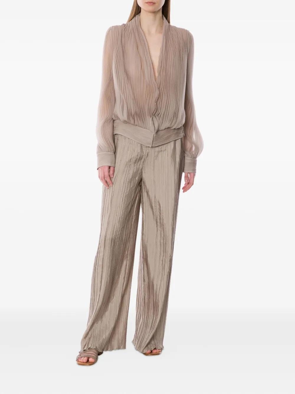 Alberta Ferretti silk trousers | Wide-Leg Pants | Image 2
