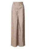 Alberta Ferretti silk trousers - Neutrals