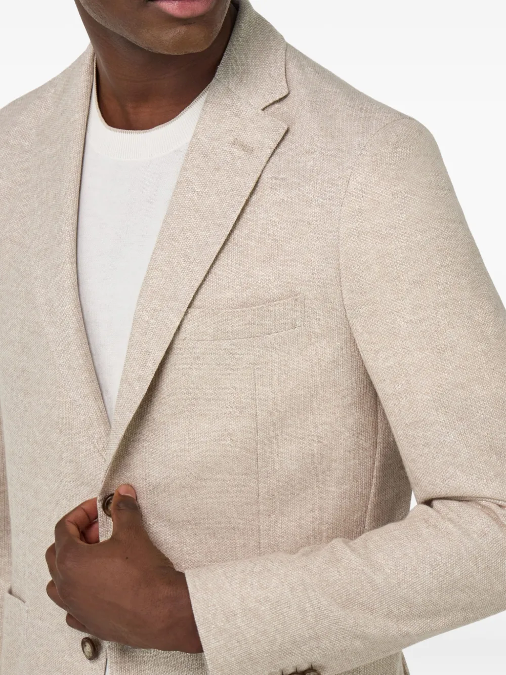 Boggi Milano Linnen blazer Beige