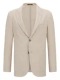Boggi Milano linen-cotton blend blazer - Neutrals