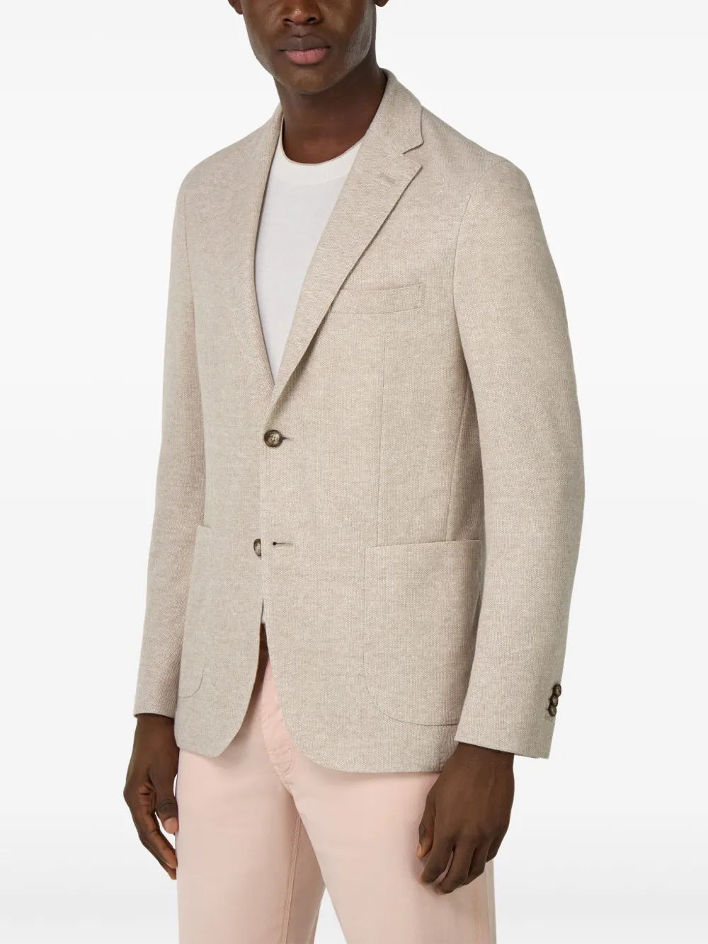 Boggi Milano Linnen blazer Beige