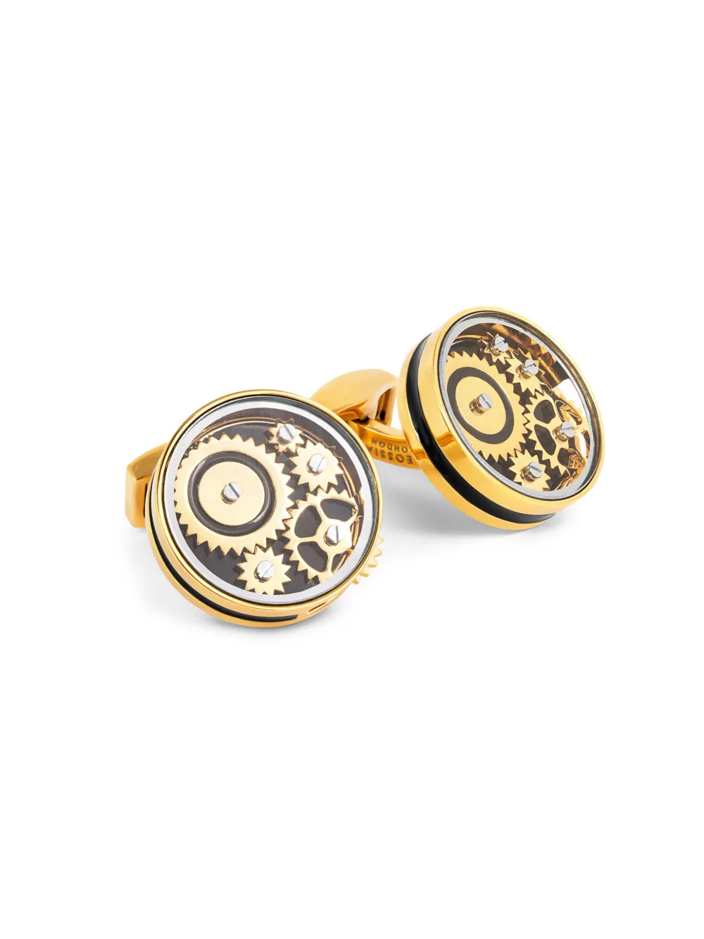 Tateossian Carousel Gear Cufflinks In Gold