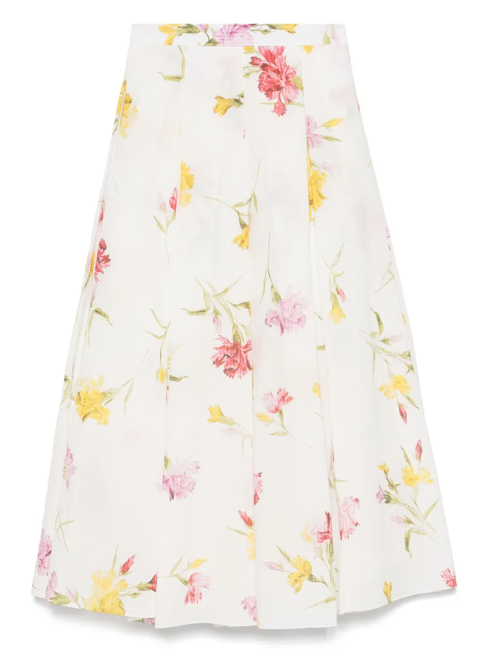 ERDEM フローラル スカート - ホワイト ERDEM フローラル スカート - ホワイト