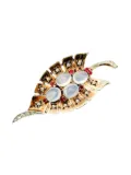 Jennifer Gibson Jewellery 1940s Trifari Leaf brooch - Gold